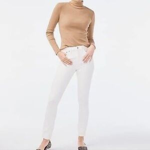 J.Crew Women's Stretch Jean White Denim High Rise Skinny Size 30